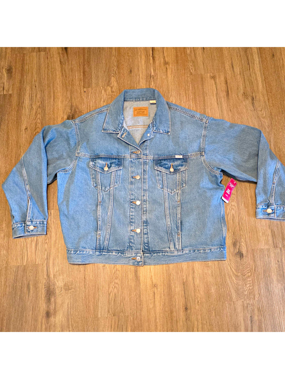 Levi Strauss Signature Loose Trucker Denim Jacket Womens XL NWT A6192-0000